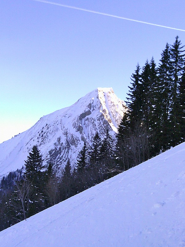 #21 Couloir SO Pécloz : En montant versant Nord de Beau Mollard Couloir SO Pécloz : En montant versant Nord de Beau Mollard