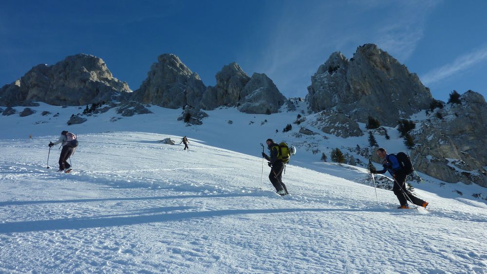 #3 Montée face ouest : la trace est superbe, ça déroule Montée face ouest : la trace est superbe, ça déroule