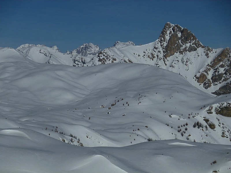 #4 Tête de Gaulent : cabane de l Tête de Gaulent : cabane de l'Alp dans l'alpage au premier plan