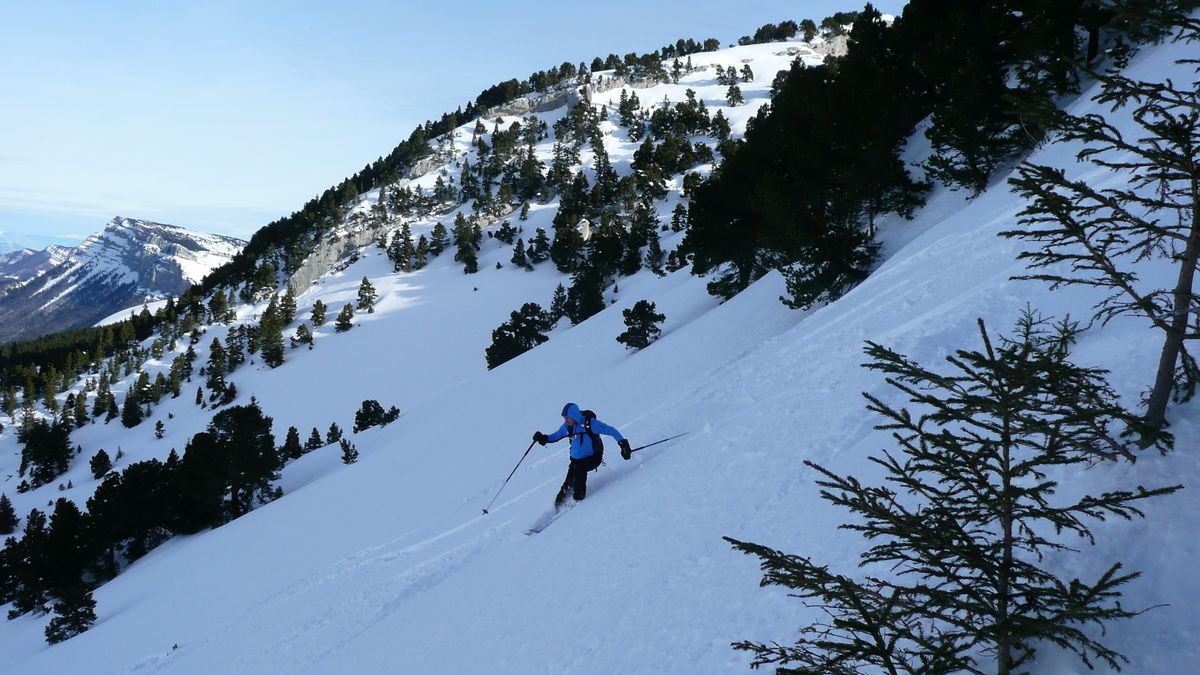 #1 Descente NO depuis l Descente NO depuis l'Aulp : La meilleure neige du jour