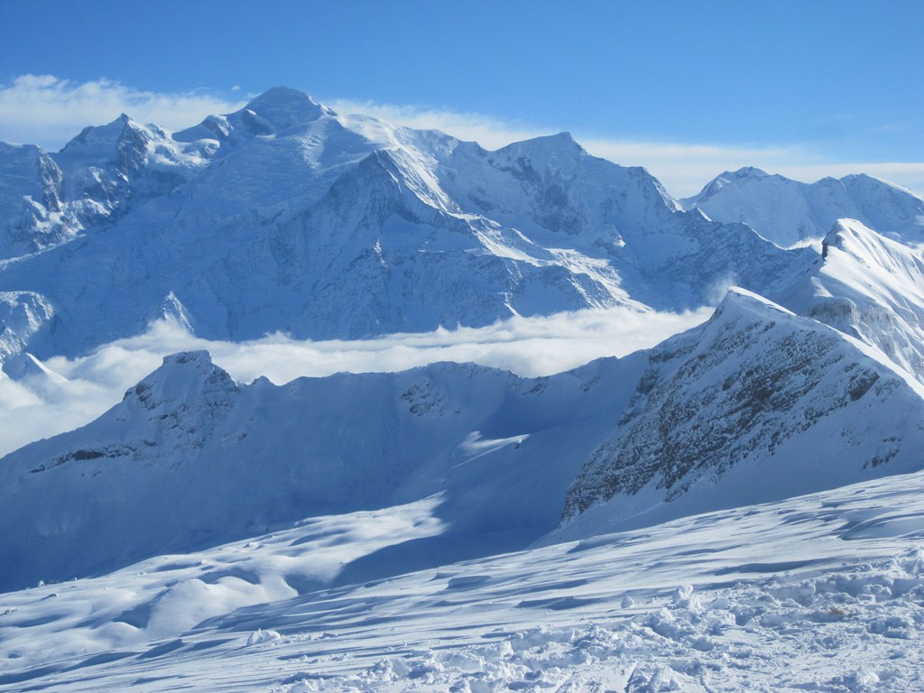 #14 Vue sur le Mont Blanc : Depuis l Vue sur le Mont Blanc : Depuis l'arrivée du téléphérique des Grandes Platières
