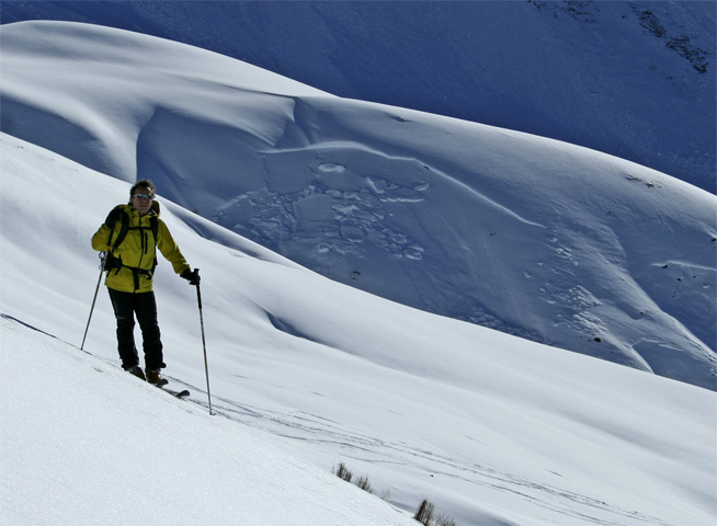 Vallon de Damon : Apparemment en orientation Ouest c’est Plaqué !