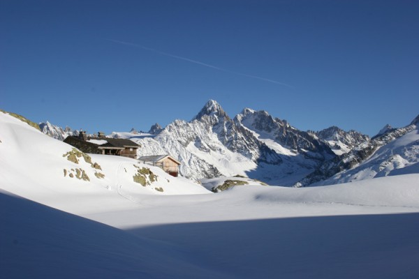 #5 Vue depuis le Lac Blanc : Aiguilles de Chardonnet et d Vue depuis le Lac Blanc : Aiguilles de Chardonnet et d'Argentière vus depuis le Lac Blanc