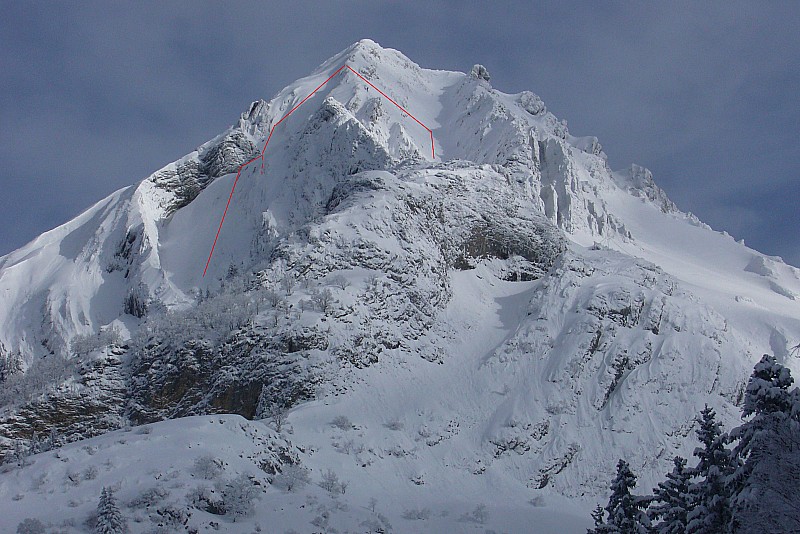 #2 Pécloz Roronnie l Pécloz Roronnie l'esquimau : Le haut de l'itinéraire: montée descente