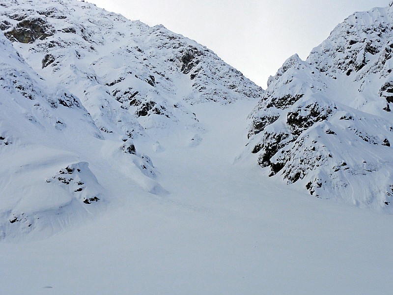 #1 Couloir N du col : au traçage :-) Couloir N du col : au traçage :-)