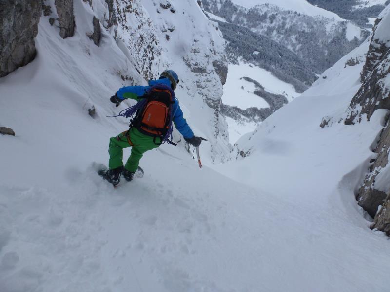 #5 Aiguille du Mont : Honneur au plus rapide de nous trois ... Christophe desserre le frein à main Aiguille du Mont : Honneur au plus rapide de nous trois ... Christophe desserre le frein à main