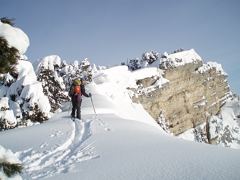 #6 Départ de la descente : Thomas se demande si c Départ de la descente : Thomas se demande si c'est bien par là???