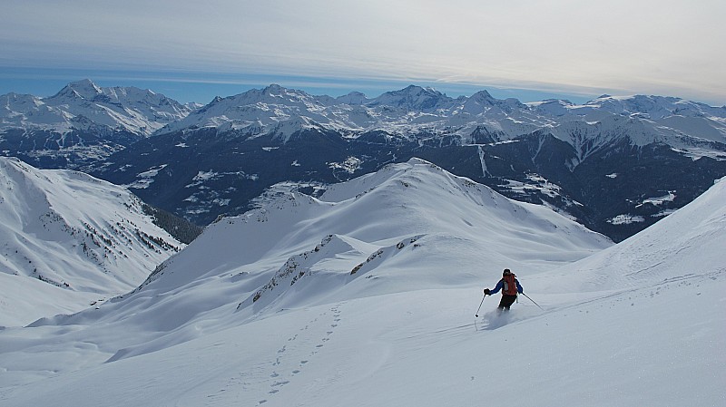 #6 Descente sur les Mouilles : Sur fond de Pointe du Col Descente sur les Mouilles : Sur fond de Pointe du Col
