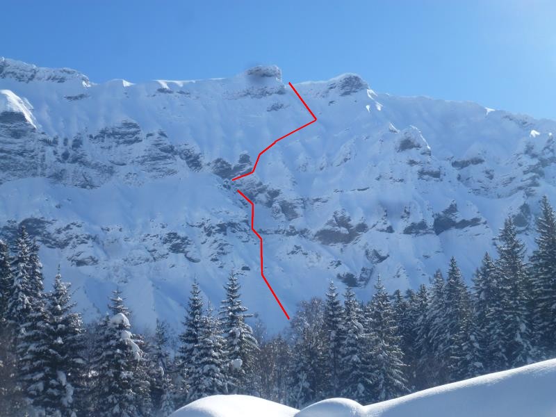 #29 Aiguille croche Face N : la face aujourd Aiguille croche Face N : la face aujourd'hui