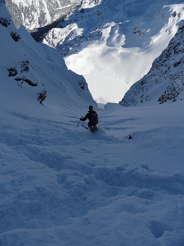 Barlet couloir E : Le Fab se fait bien plaise, et il a bien raison !