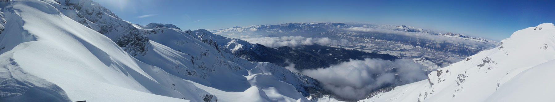 #1 Vue depuis le haut du couloir : Barlet: Versant Ouest, l Vue depuis le haut du couloir : Barlet: Versant Ouest, l'envers du décors