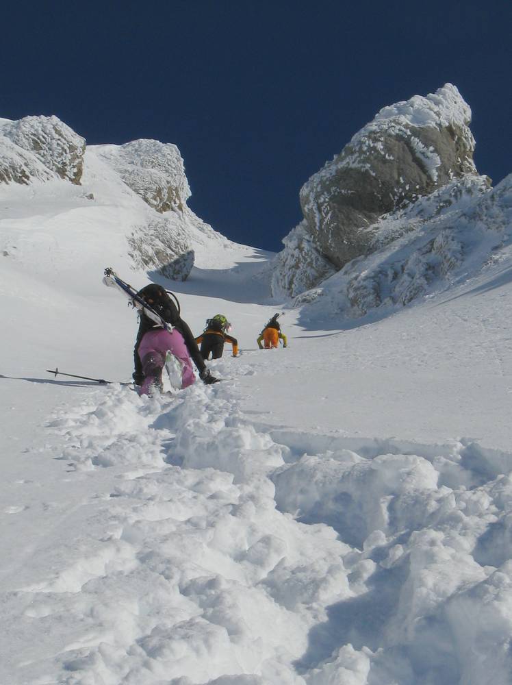 #7 L L'Etale : Gros brassage pour remonter le W de la Pointe S ... le traceur du jour fût en grande forme !