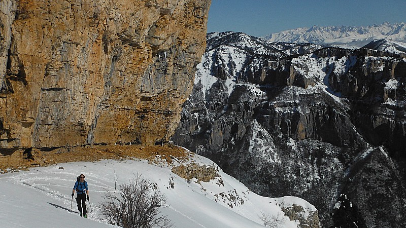 Sortie de la combe : Encore 250m de dénivellée