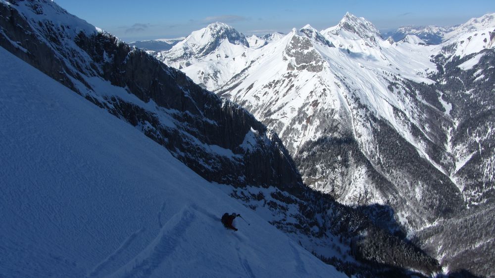 #29 Contre pentes : devant Trelod et Arcalod Contre pentes : devant Trelod et Arcalod