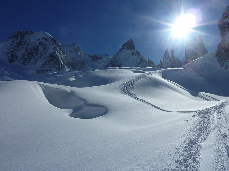 Glacier du Mont Mallet : Du grand ski.