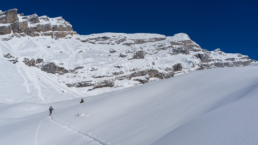 Arête des Avoudrues : trace bien physique