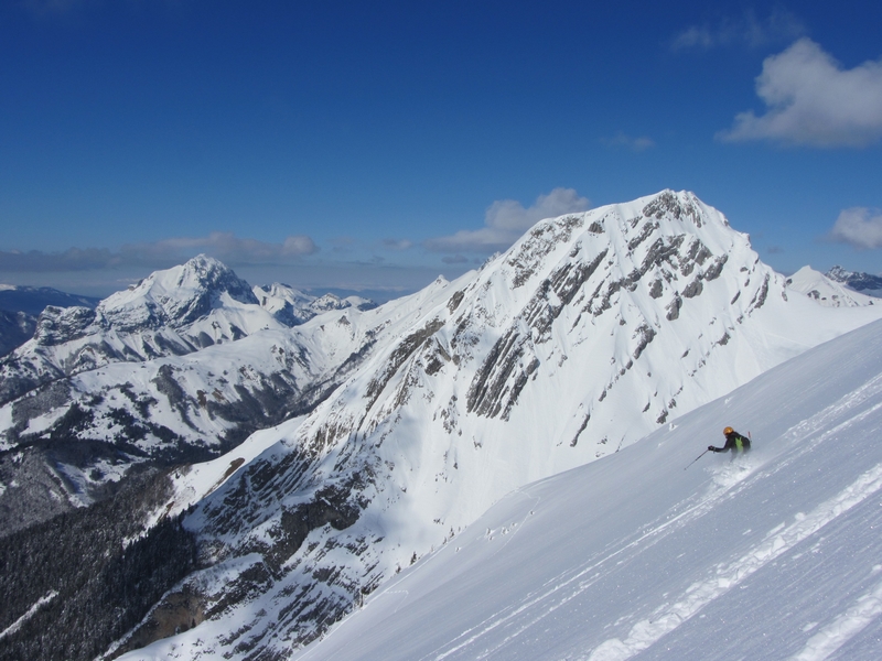 #17 Pointe des Arces : Grand ski aussi en face W. Pointe des Arces : Grand ski aussi en face W.