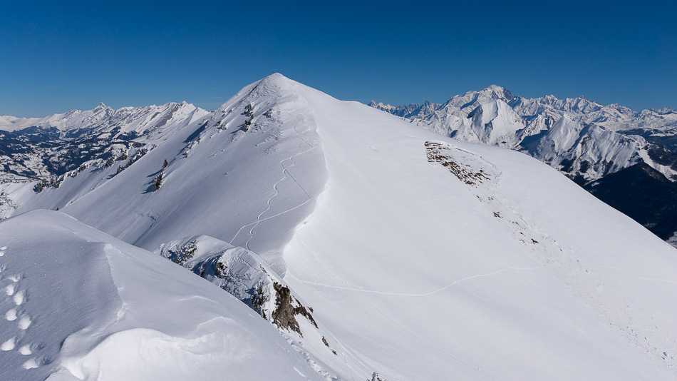 #6 Crêt des Mouches : une trace de descente de la veille? Crêt des Mouches : une trace de descente de la veille?