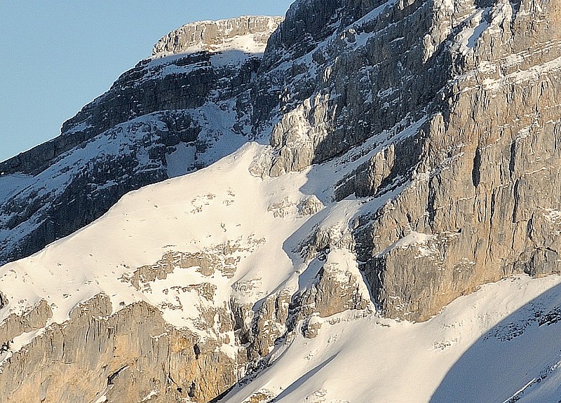 #7 La rampe : Vu d La rampe : Vu d'en face l'an passé, même enneigement