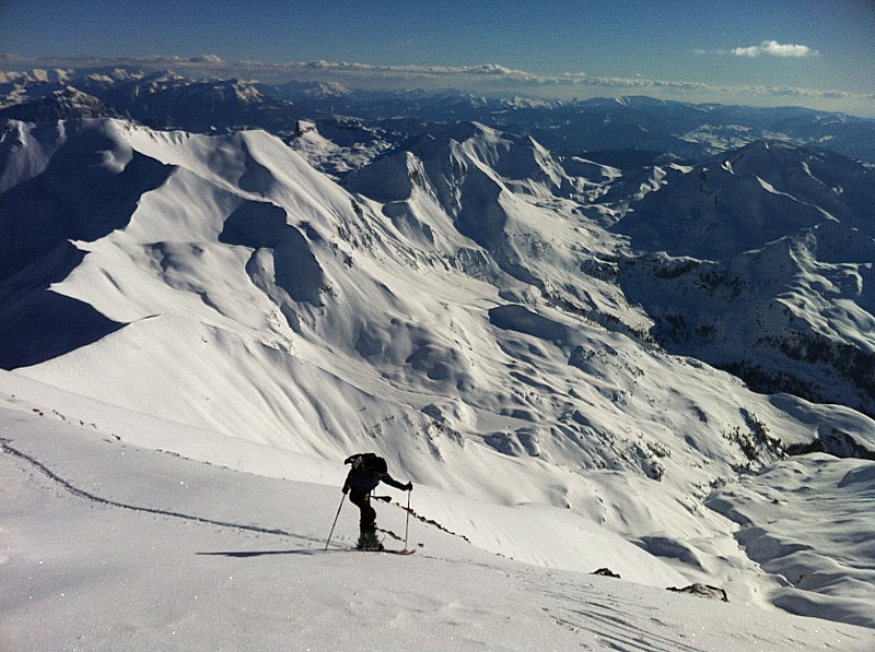 GRANDE AUTANE SUD : Le final à skis