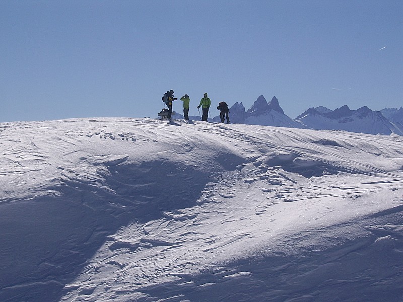 #6 au sommet : près pour la descente au sommet : près pour la descente