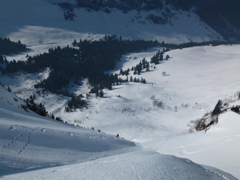 #2 couloir No Arlicots : Xtof dans le bas du couloir couloir No Arlicots : Xtof dans le bas du couloir