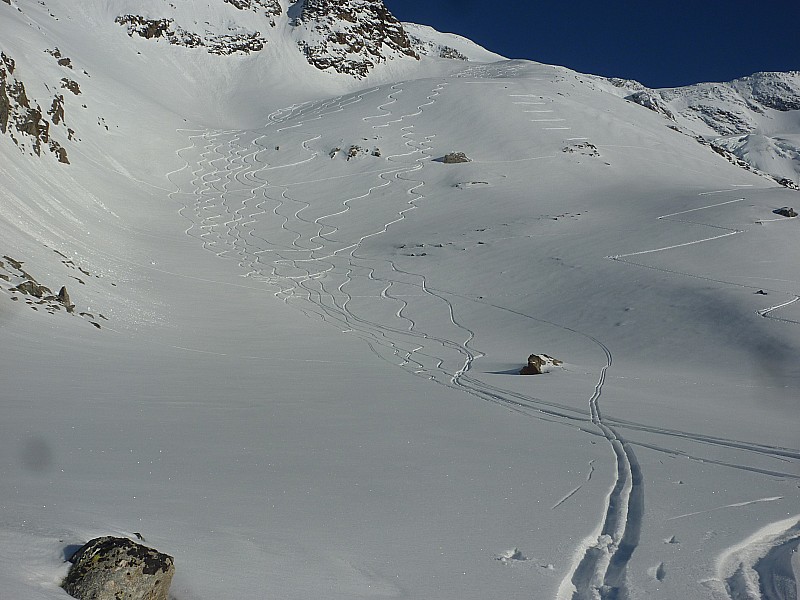 #23 Roc de Blanchon : Il n Roc de Blanchon : Il n'y avait que 4 traces à la montée
