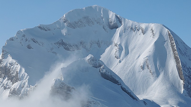 #7 Charvin face NE et N : vue de la tête de l Charvin face NE et N : vue de la tête de l'Aulp. Notre hold-up du WE dernier a été bien répété, une vrai piste!