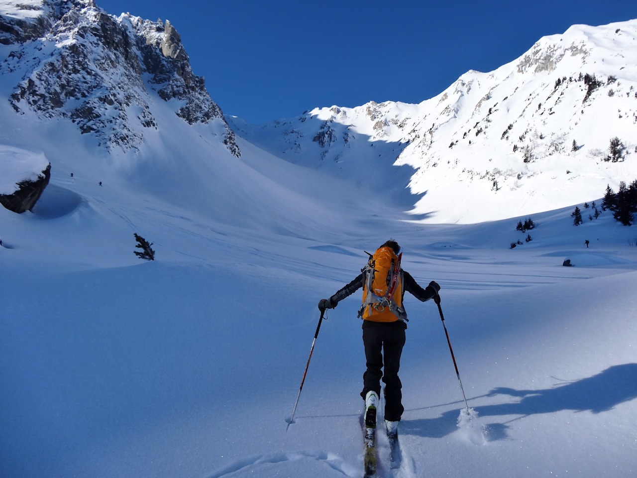 #5 Entrée dans le frigo : Avant d Entrée dans le frigo : Avant d'attaquer la montée du couloir des Chamois.