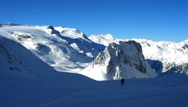 Aiguille de la Vanoise : Vu sur le Glacier de la Grande Casse et sur l'Aiguille de la Vanoise
