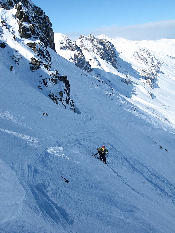 #10 La pente se redresse : sous le Col de l La pente se redresse : sous le Col de l'Aiguille Noire.