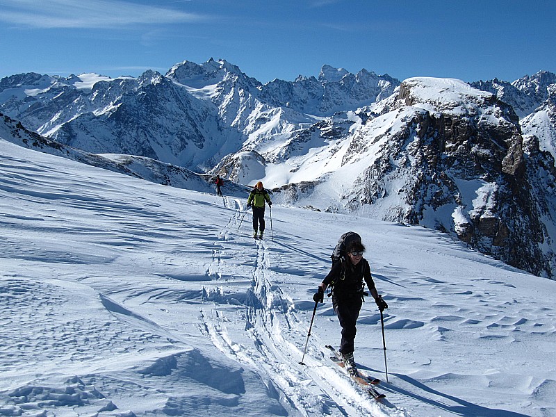 #1 Arrivée au : Col du Chardonnet. Arrivée au : Col du Chardonnet.