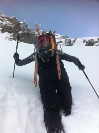 #3 couloir lamas : toujours la montée couloir lamas : toujours la montée