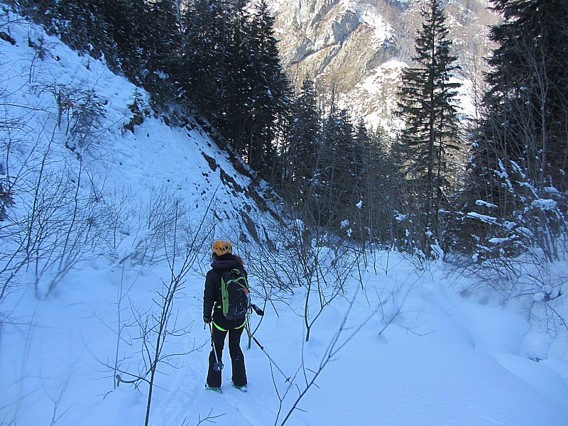 #20 Pécloz : Arrivée par du Nant Fourchu. Pécloz : Arrivée par du Nant Fourchu.