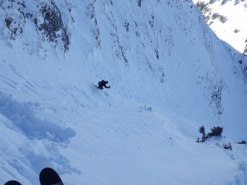 #2 Départ style couloir, poudre tassée. Départ style couloir, poudre tassée.