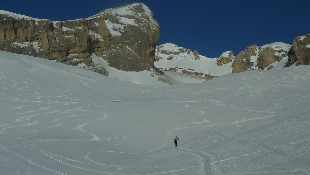 vallon du Grand Villard : blanc, bleu, ocre ! ce triptyque nous avait manqué