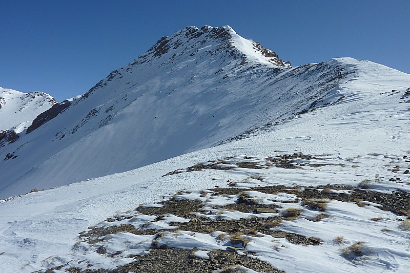 #1 col au départ de l col au départ de l'arête : arrivée au col avant de chausser les crampons