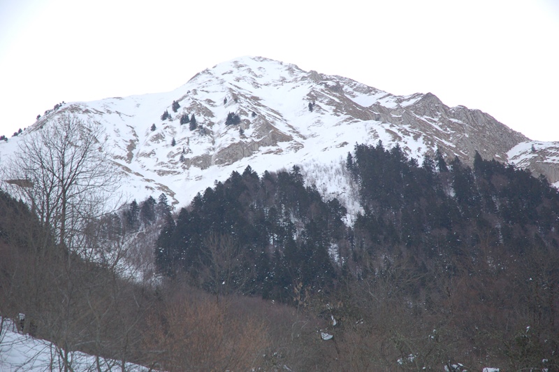 #1 Le couloir ce matin : Repérage pour la descente Le couloir ce matin : Repérage pour la descente