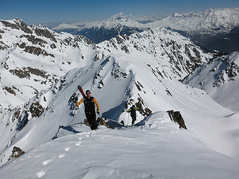 #2 la sortie à l la sortie à l'Aup du Pont : sur l'arête menant à l'Aup du Pont