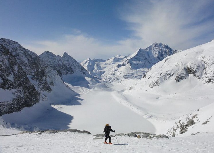 #30 Le bas glacier du Brenay et le Gd Combin Le bas glacier du Brenay et le Gd Combin