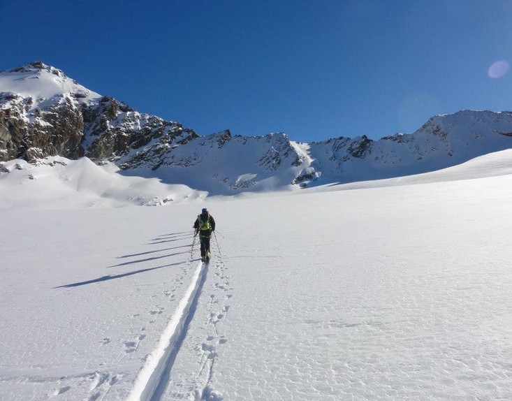 #38 Traversée du Haut glacier d Traversée du Haut glacier d'Arolla en direction du col du Mont Brulé