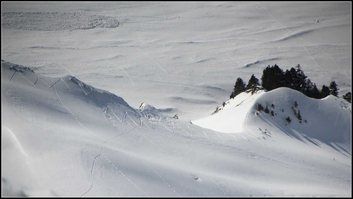 #4 Traces en face Ouest : depuis Tréminis Traces en face Ouest : depuis Tréminis