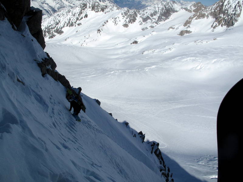 #5 Traversée : On revient dans l Traversée : On revient dans l'axe avant d'attaquer la pente final bien raide