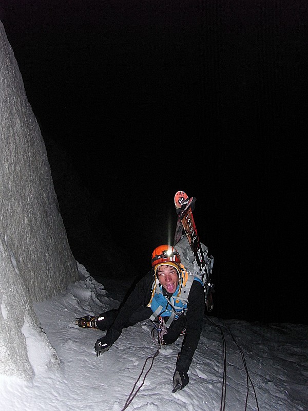 #2 Sortie de la goulotte du bas : Nico bien content que cette partie soit finie ! Sortie de la goulotte du bas : Nico bien content que cette partie soit finie !