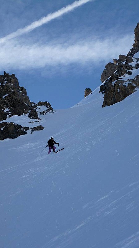 #12 La Mortice : ... et croûte sous la Mortice ; descente vers le Lac Vert La Mortice : ... et croûte sous la Mortice ; descente vers le Lac Vert