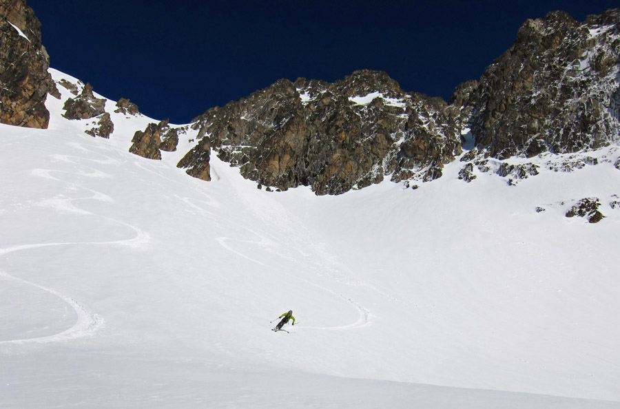 #6 Portarras couloir sud : les pentes inférieures Portarras couloir sud : les pentes inférieures