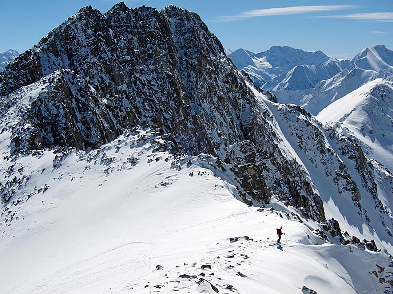 #2 Montée Portarras : observation du couloir sud, avant d Montée Portarras : observation du couloir sud, avant d'arriver au sommet