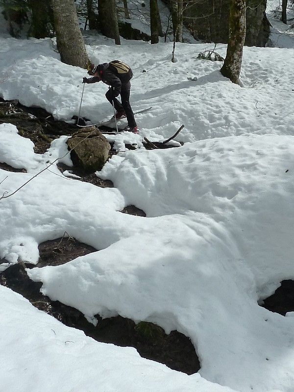 #7 Demolition man : taktak sabote un pont de neige pourtant soutenu par des branchages Demolition man : taktak sabote un pont de neige pourtant soutenu par des branchages