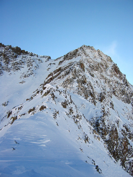 Charmet de l'Aiguille : Le couloir NE du Charmet de l'Aiguille