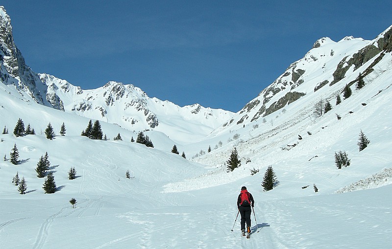 dans le vallon : début des faux plats